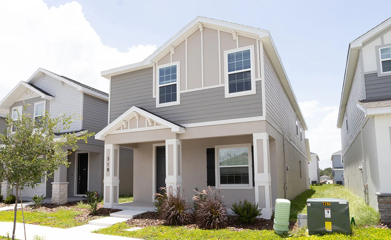 Front porch on a home in St. Cloud, Florida